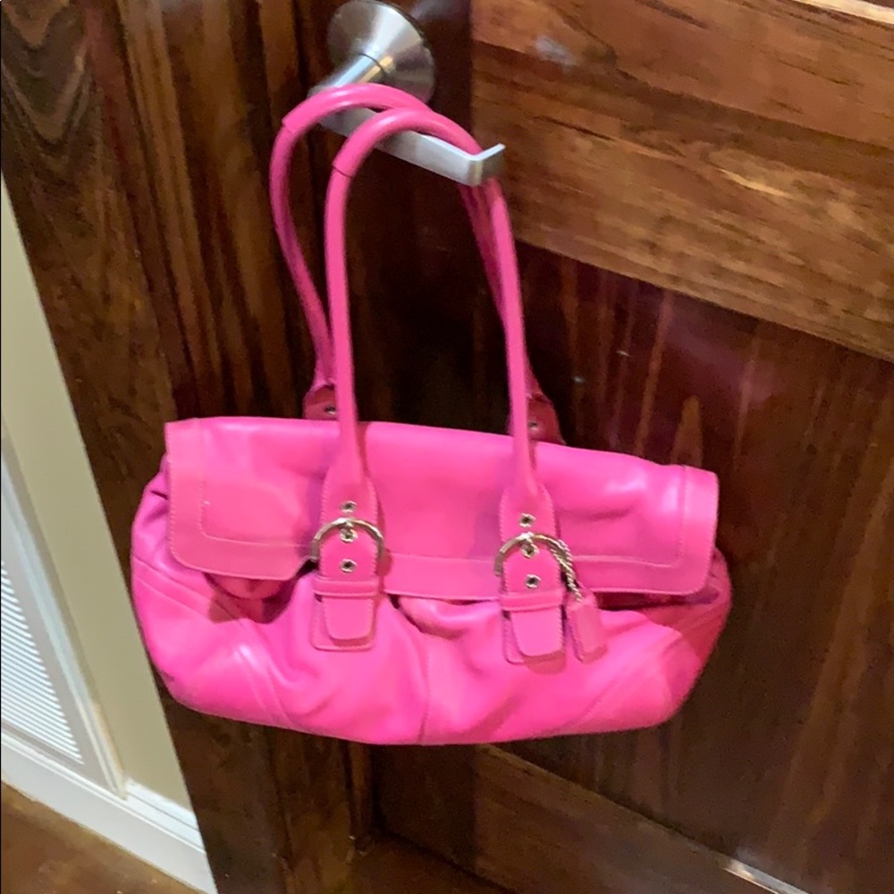 Authentic Hot Pink Coach Purse